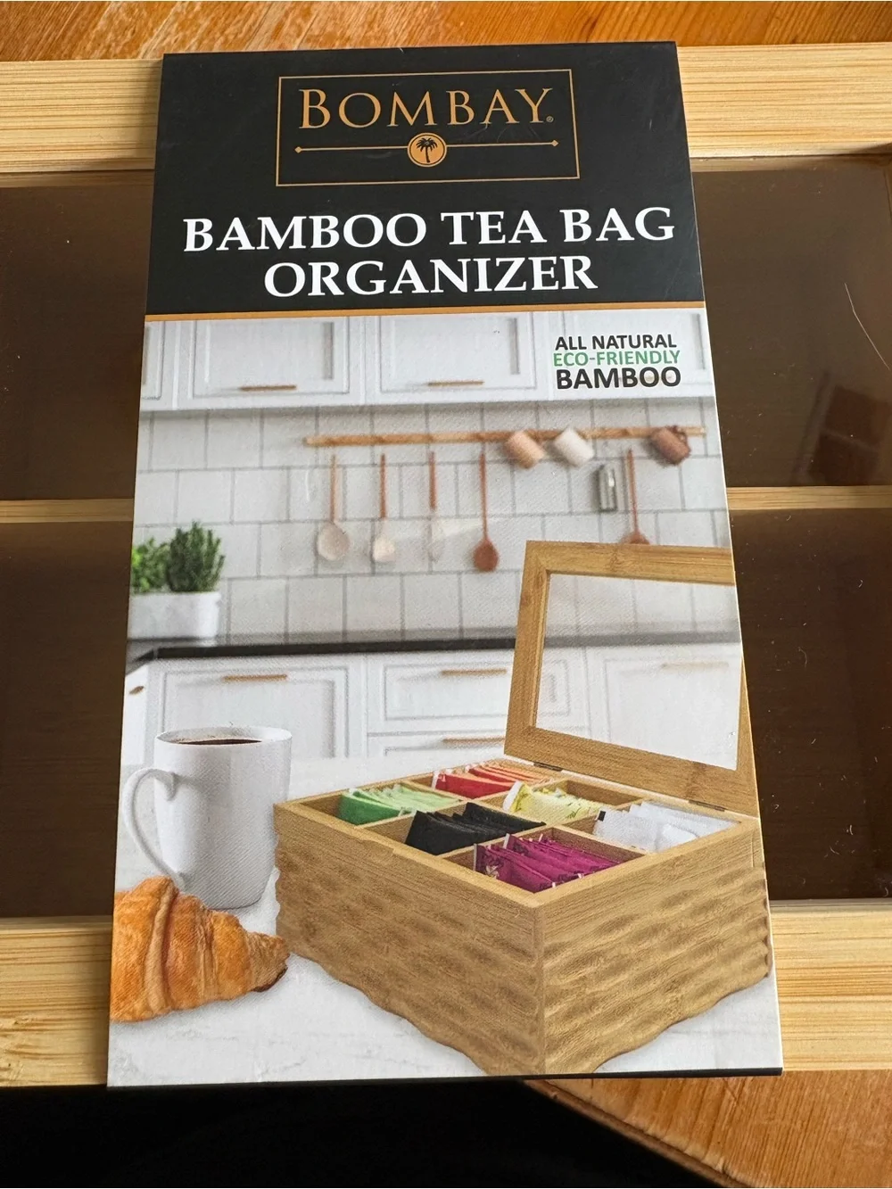 Bombay Bamboo Tea Bag Organizer - NWT